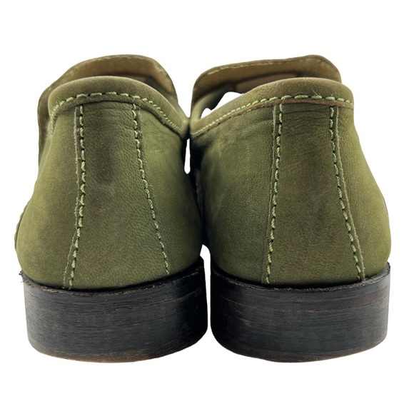 Free People Brady Green Suede Loafers Sz:37/ 7 - Picture 3 of 12